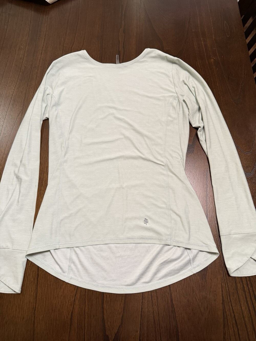 Royal Robbins Top Shirt Light Gray L/S Amp Lite Performance Outdoor Small S